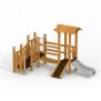 Miniaturka Smart Uvala  wooden playhouse with slide (2)